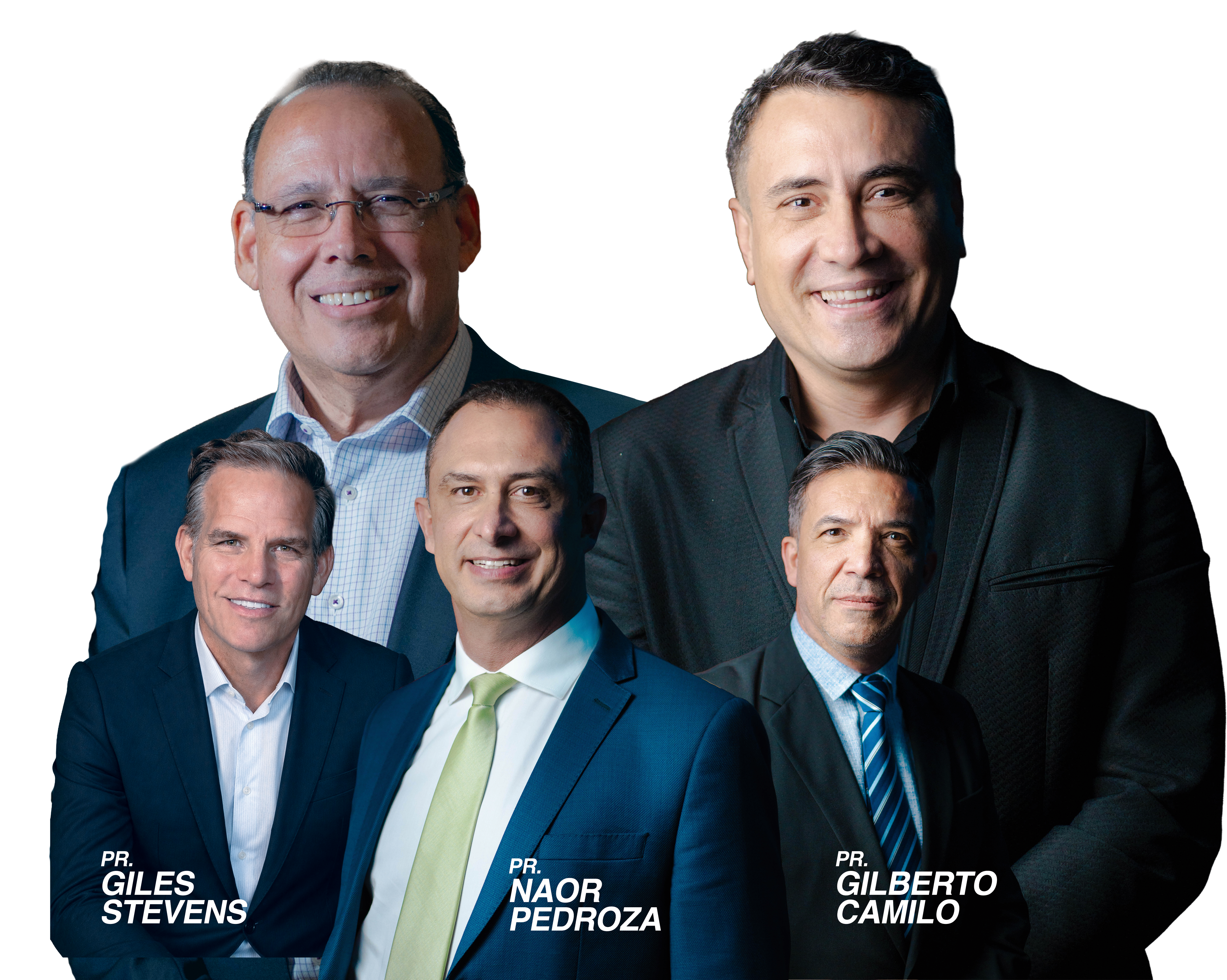 Preletores: Pr. Aluízio Silva, Pr. Marcio Alves, Pr. Giles Stevens, Pr. Naor Pedroza, Pr. Gilberto Camilo